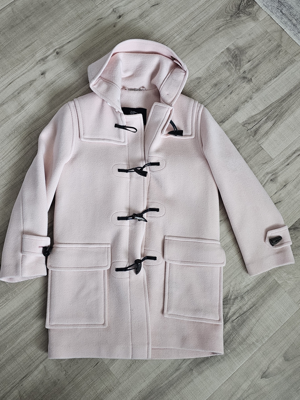 🩷Vintage Burberry Pale Pink Duffle Coat